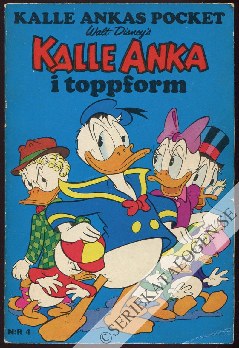 Framsida på Kalle Ankas pocket Kalle Anka i toppform (1969)