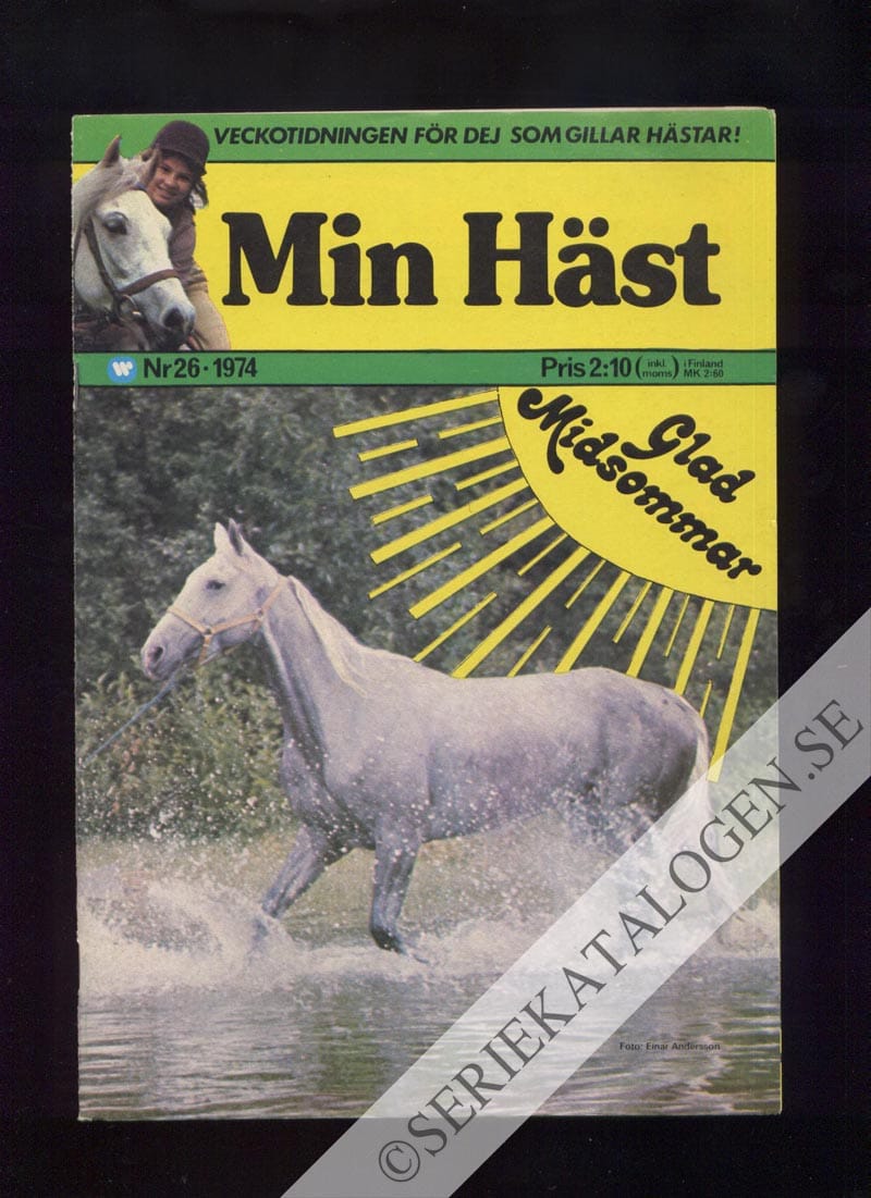 Framsida på Min häst #26 (1974)