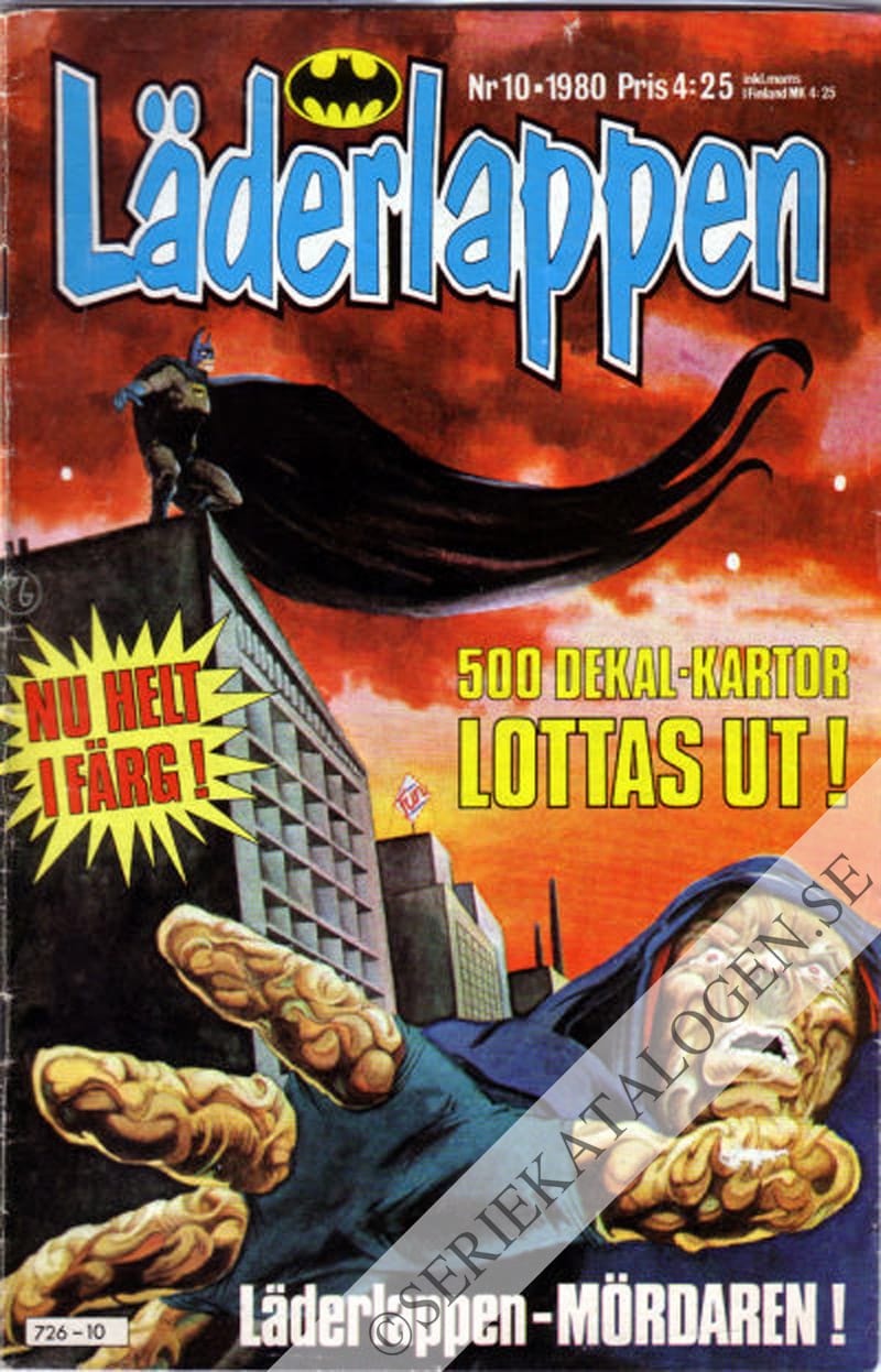 Framsida på Läderlappen och Robin #10 (1980)