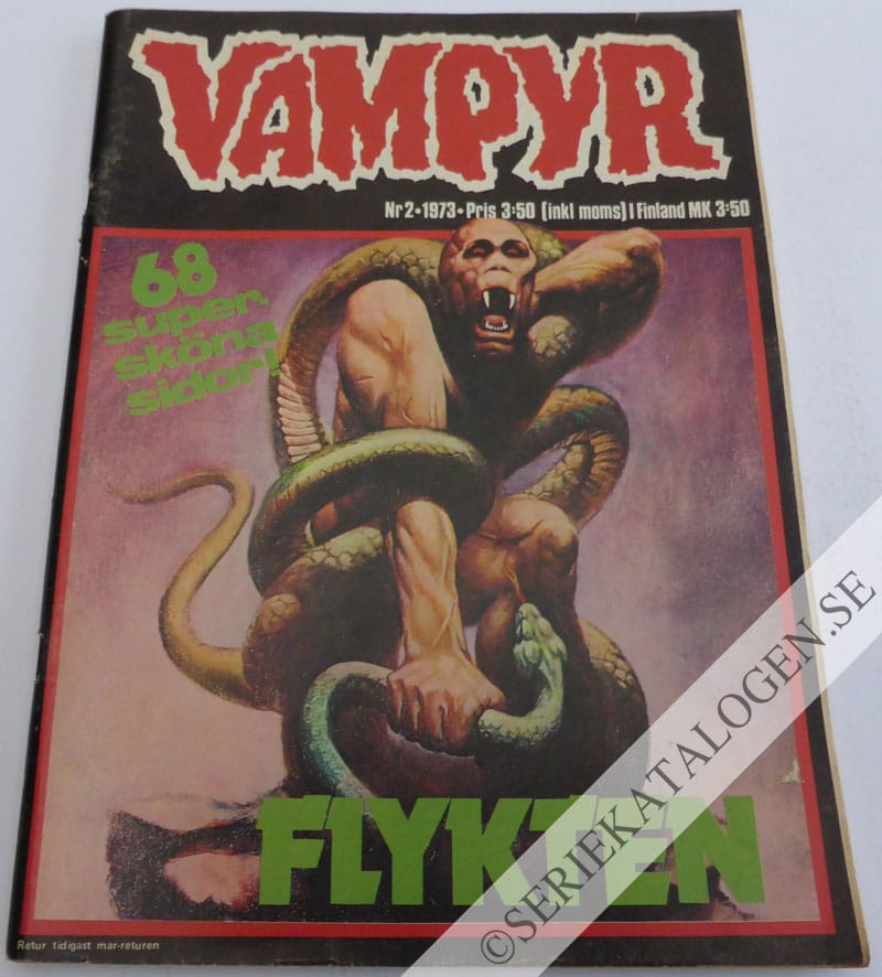 Framsida på Vampyr Flykten (1973)