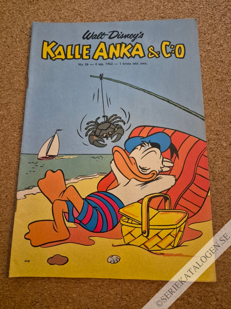 Framsida på Kalle Anka & C:o #36 (1962)