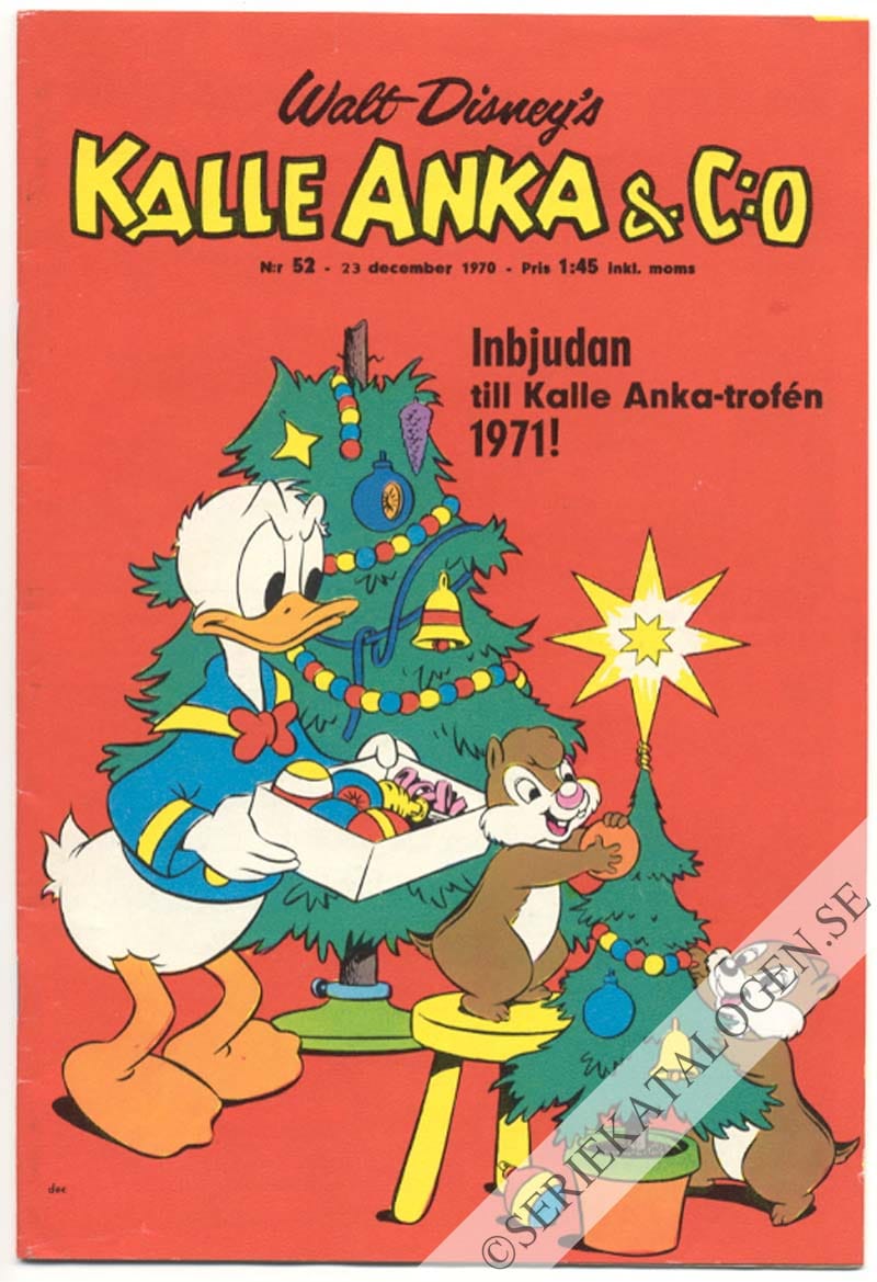 Framsida på Kalle Anka & C:o #52 (1970)