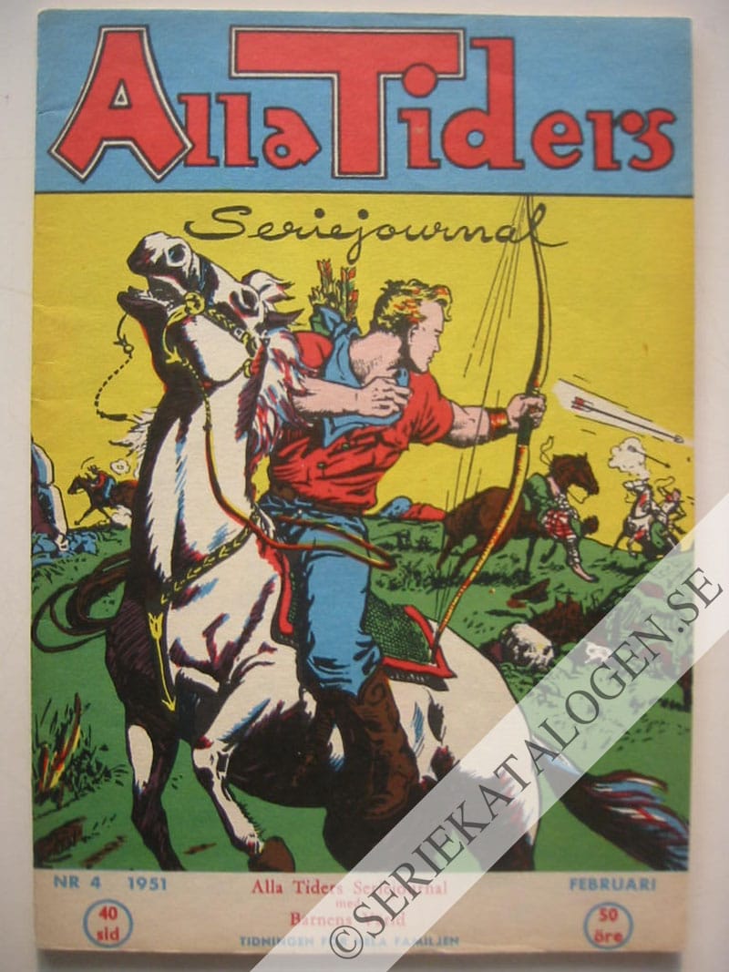 Framsida på Alla tiders seriejournal #4 (1951)