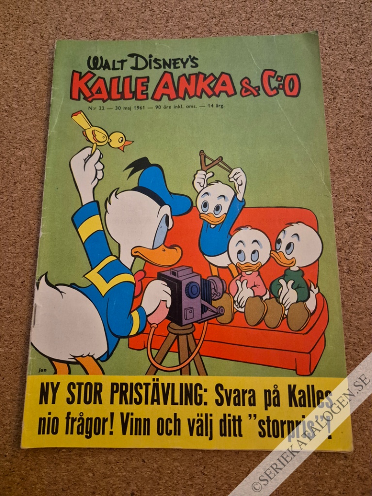 Framsida på Kalle Anka & C:o #22 (1961)