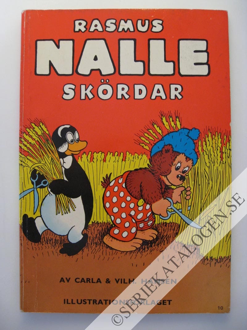 Framsida på Rasmus Nalle Rasmus Nalle skördar (1968)
