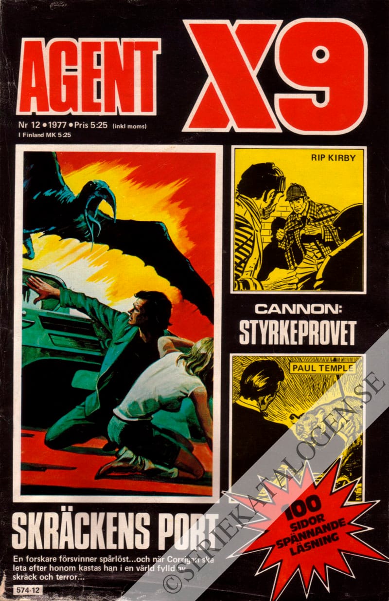 Framsida på Agent X9 #12 (1977)