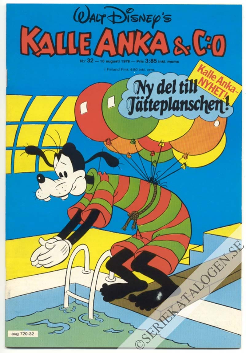 Framsida på Kalle Anka & C:o #32 (1978)