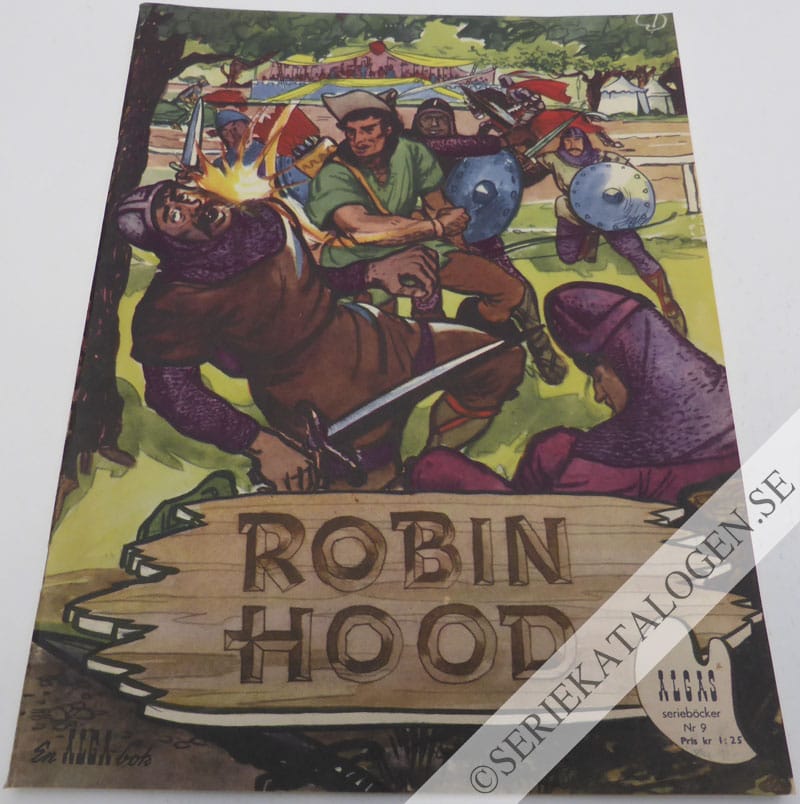 Framsida på ALGAs serietidning Robin Hood (1950)