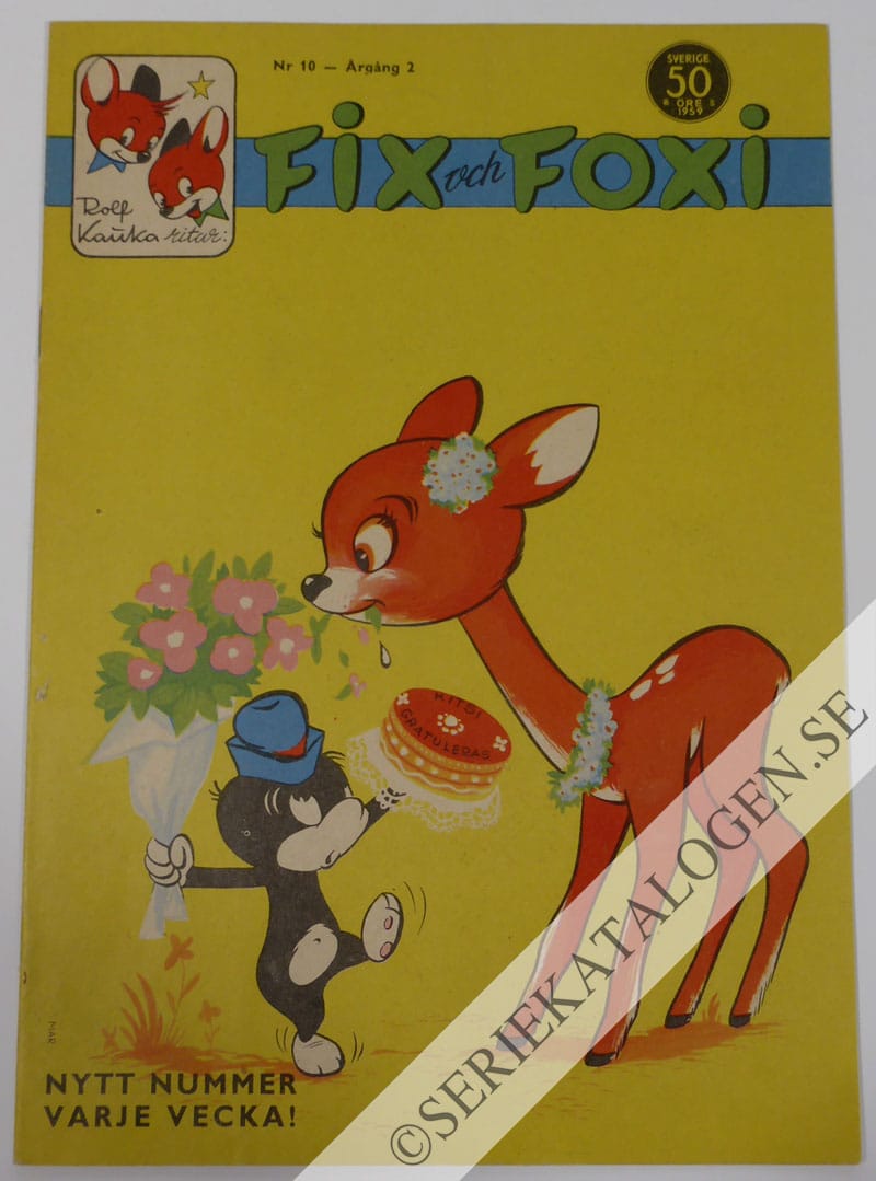Framsida på Fix och Foxi #10 (1959)