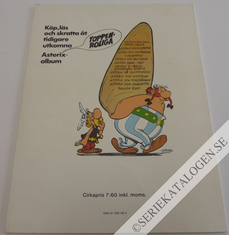 Baksida på Asterix och skatten (1974)