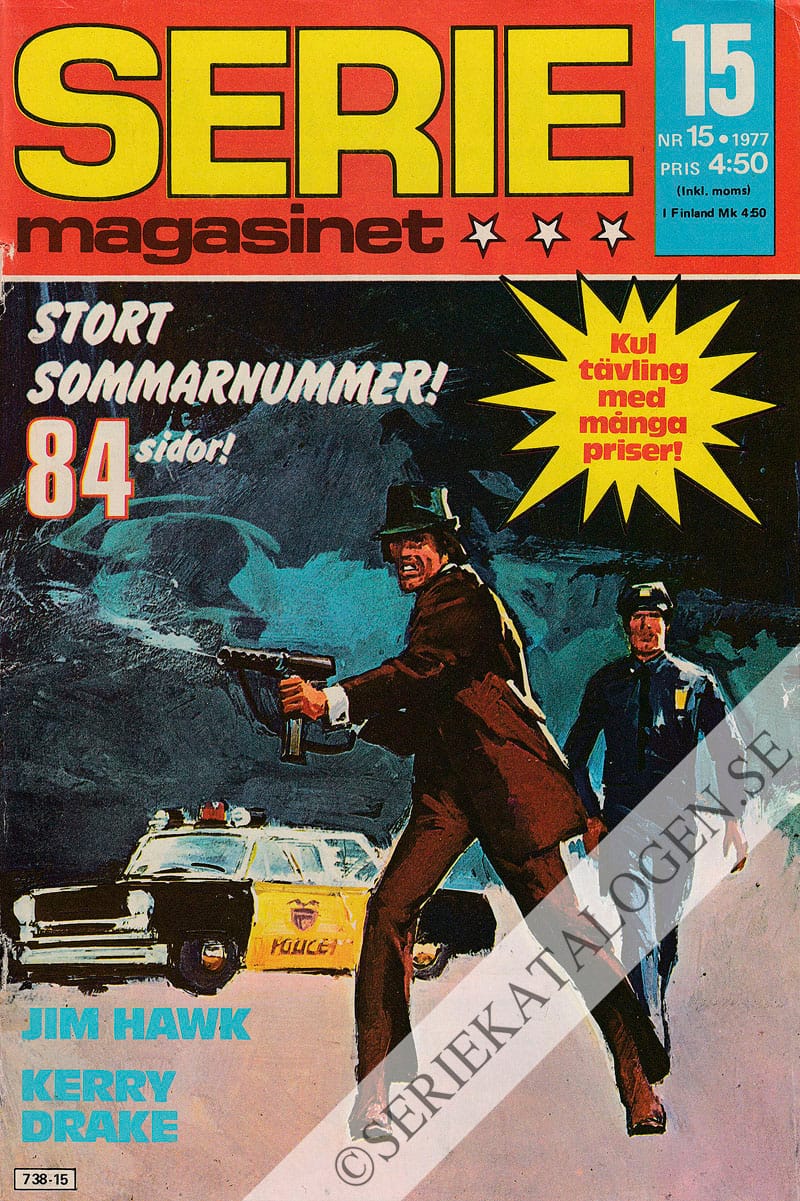 Framsida på Seriemagasinet #15 (1977)
