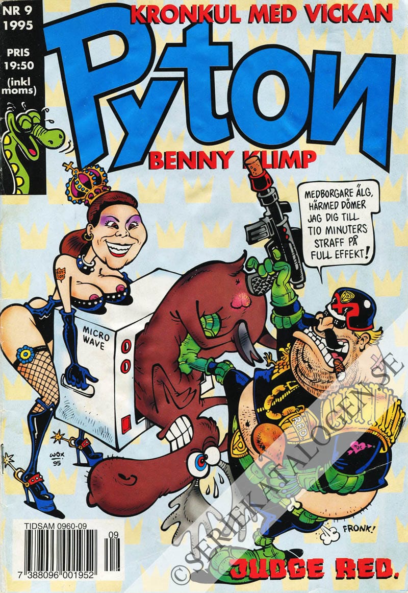 Framsida på Pyton #9 (1995)