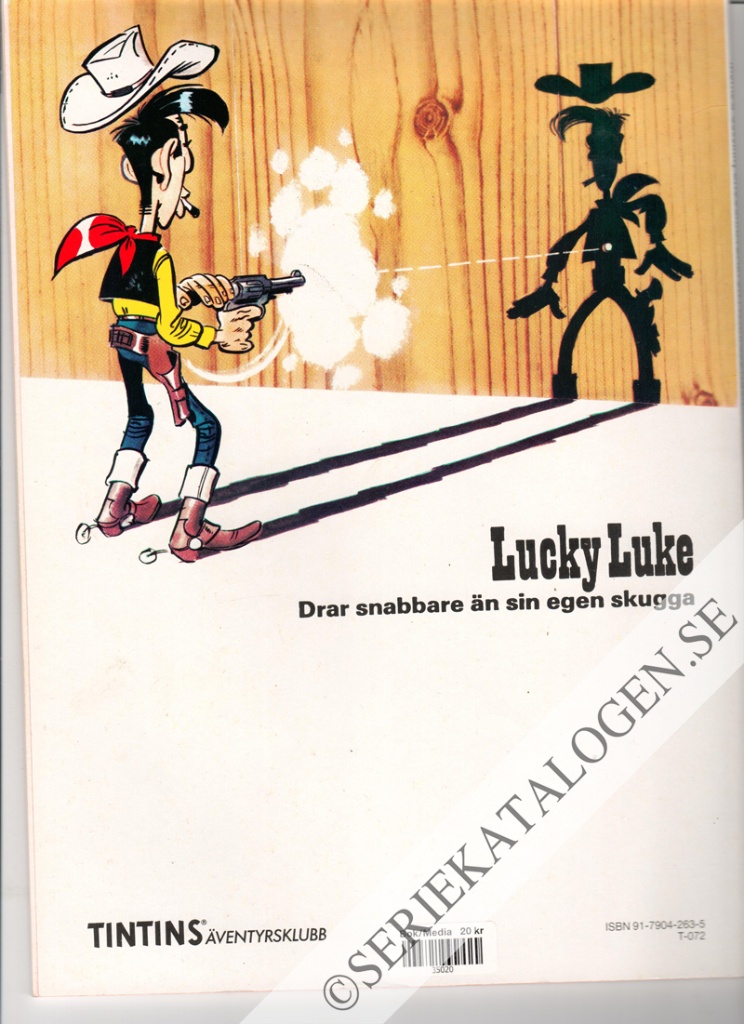 Baksida på Bröderna Dalton på krigsstigen (1990)