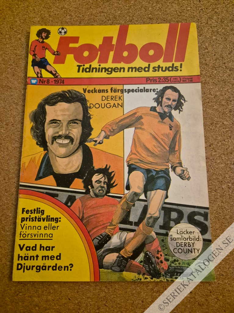 Framsida på Fotboll #8 (1974)