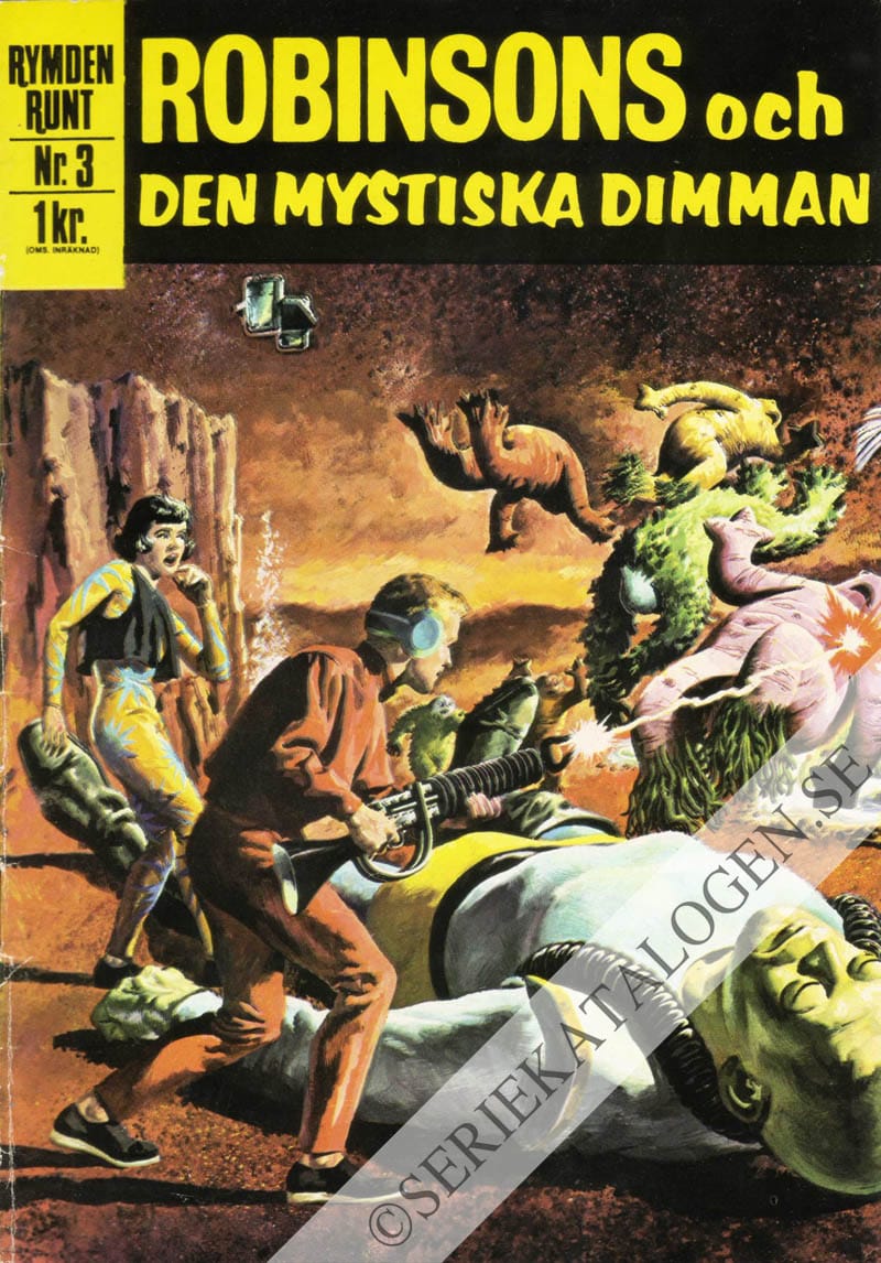 Framsida på Rymden runt Robinsons och den mystiska dimman (1967)