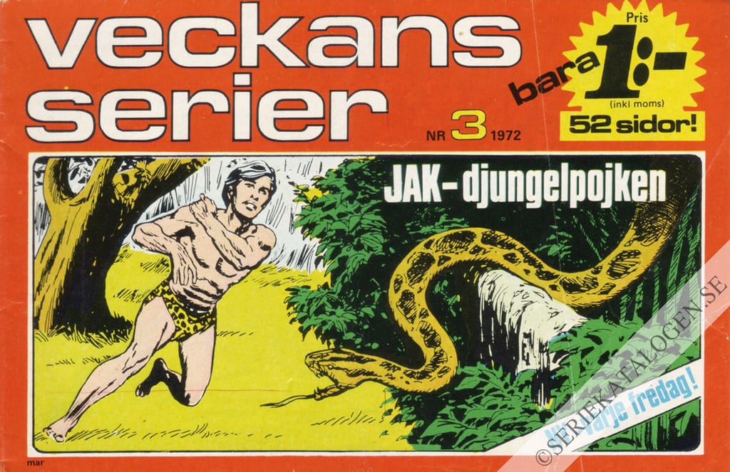 Framsida på Veckans serier #3 (1972)