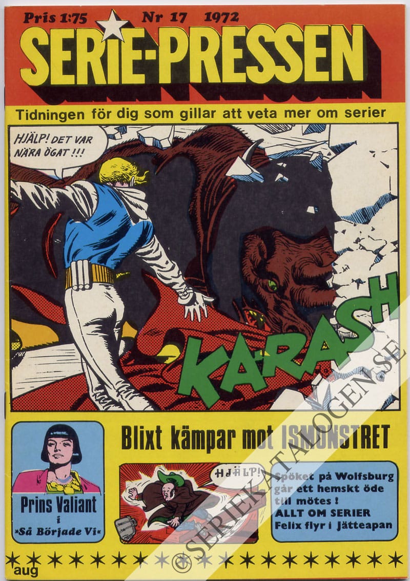 Framsida på Seriepressen #17 (1972)