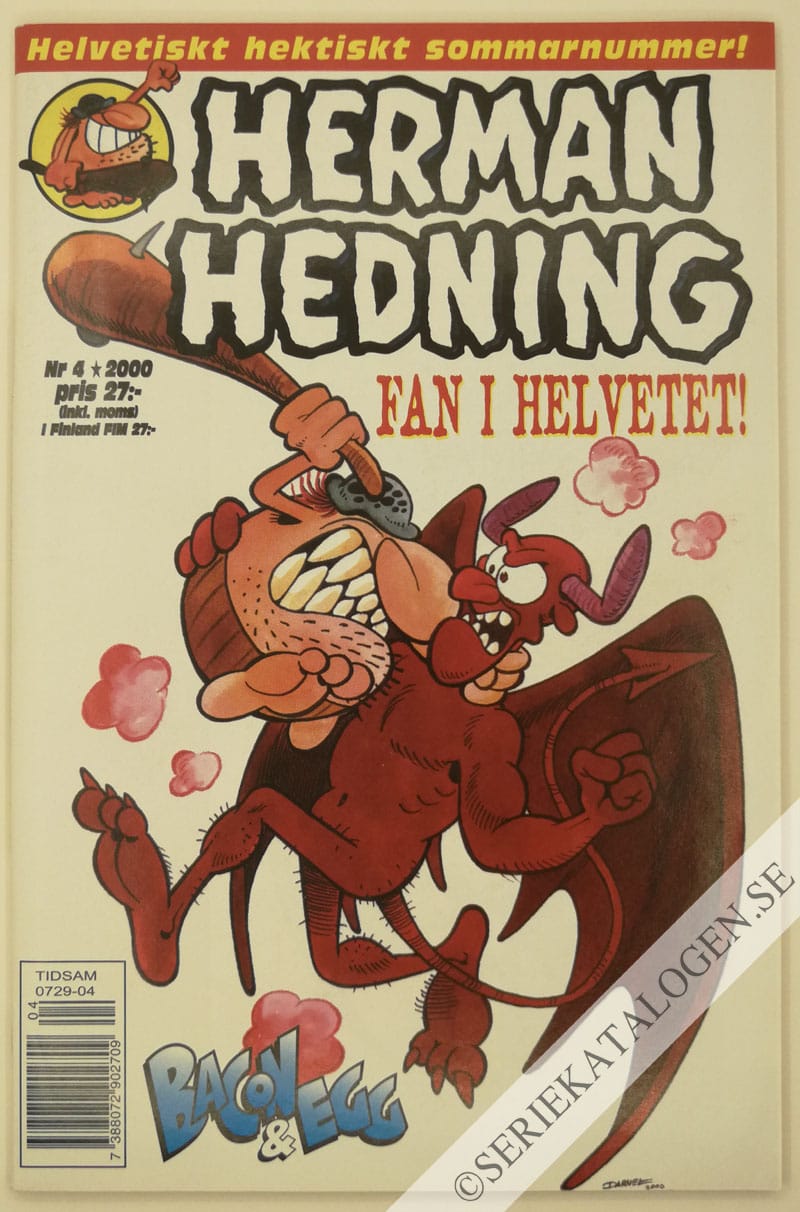 Framsida på Herman Hedning #4 (2000)