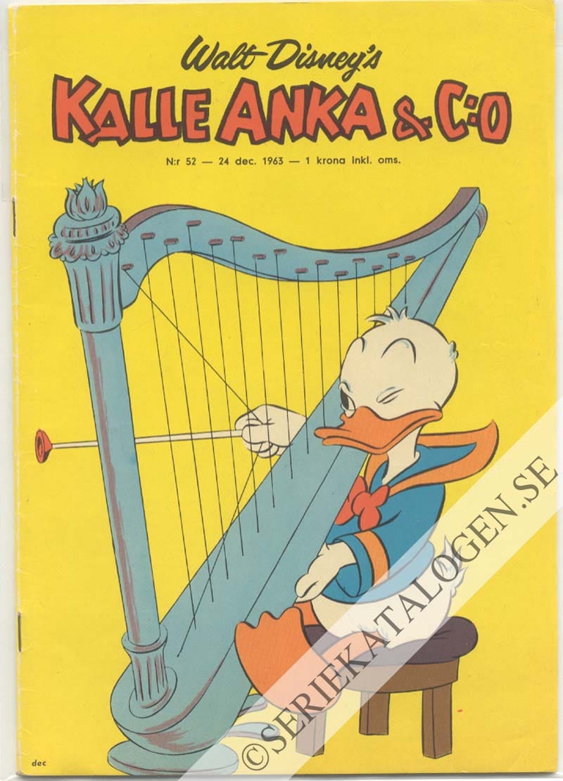 Framsida på Kalle Anka & C:o #52 (1963)