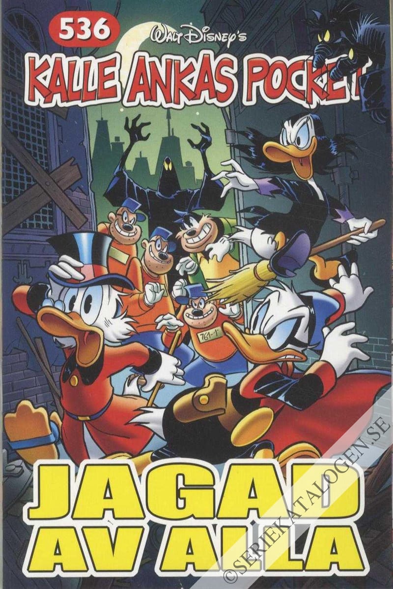 Framsida på Kalle Ankas pocket #536 - Jagad av alla (2022)