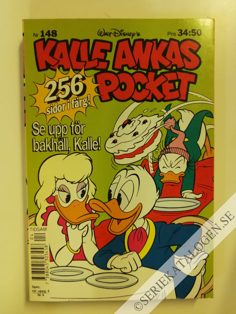Framsida på Kalle Ankas pocket #148 - Se upp för bakhåll, Kalle! (1992)