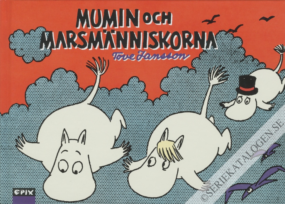 Framsida på Mumin i färg Mumin och marsmänniskorna (2022)