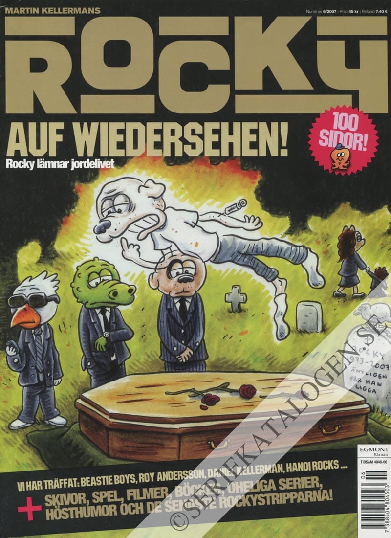 Framsida på Martin Kellermans Rocky Auf wiedersehen! (2007)