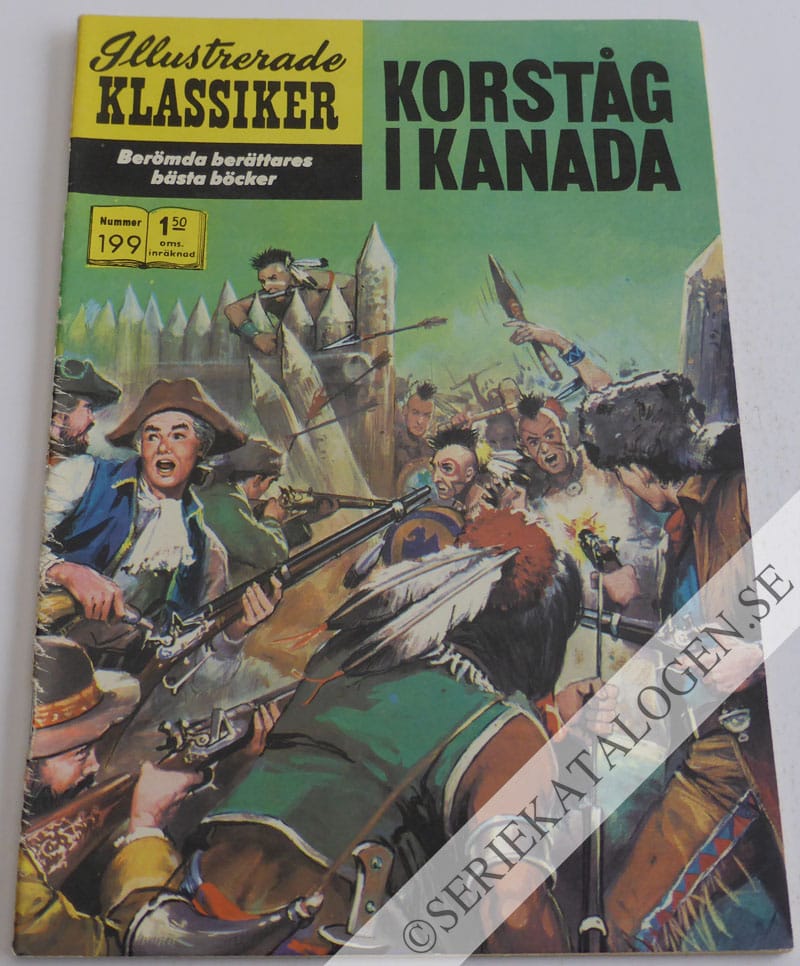Framsida på Illustrerade Klassiker #199 - Korståg i Kanada (1968)