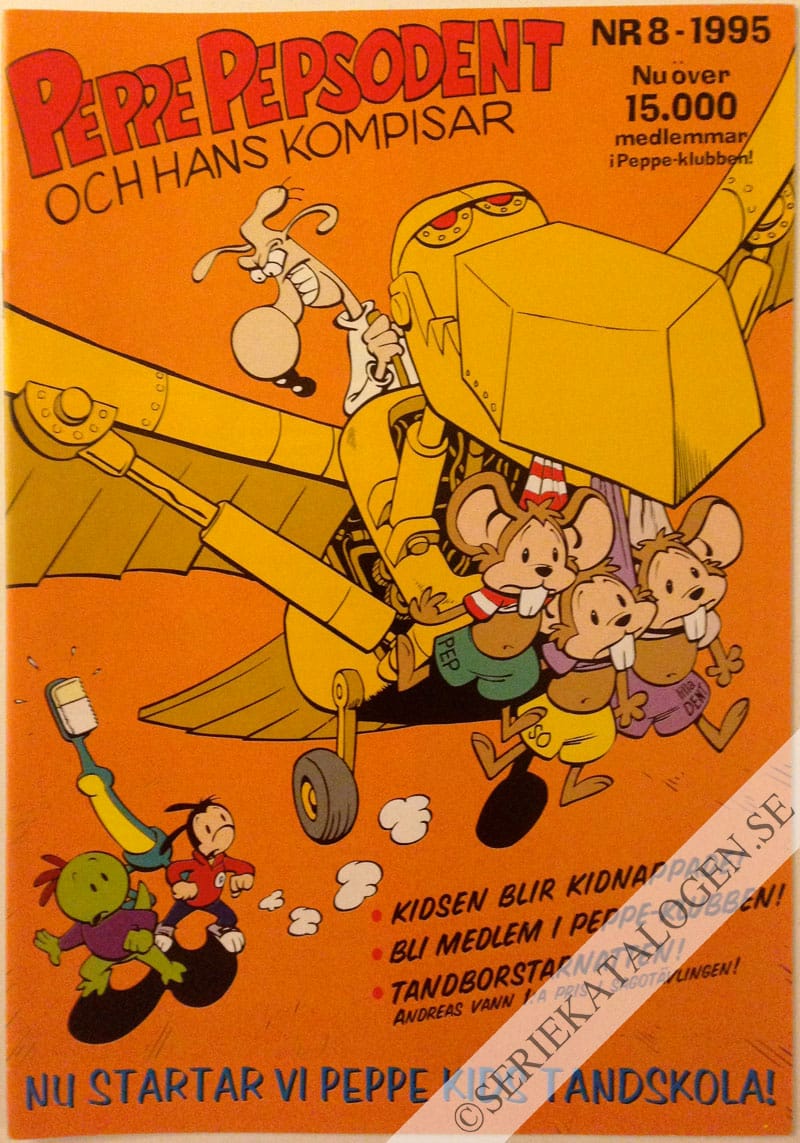 Framsida på Peppe Pepsodent #8 (1995)