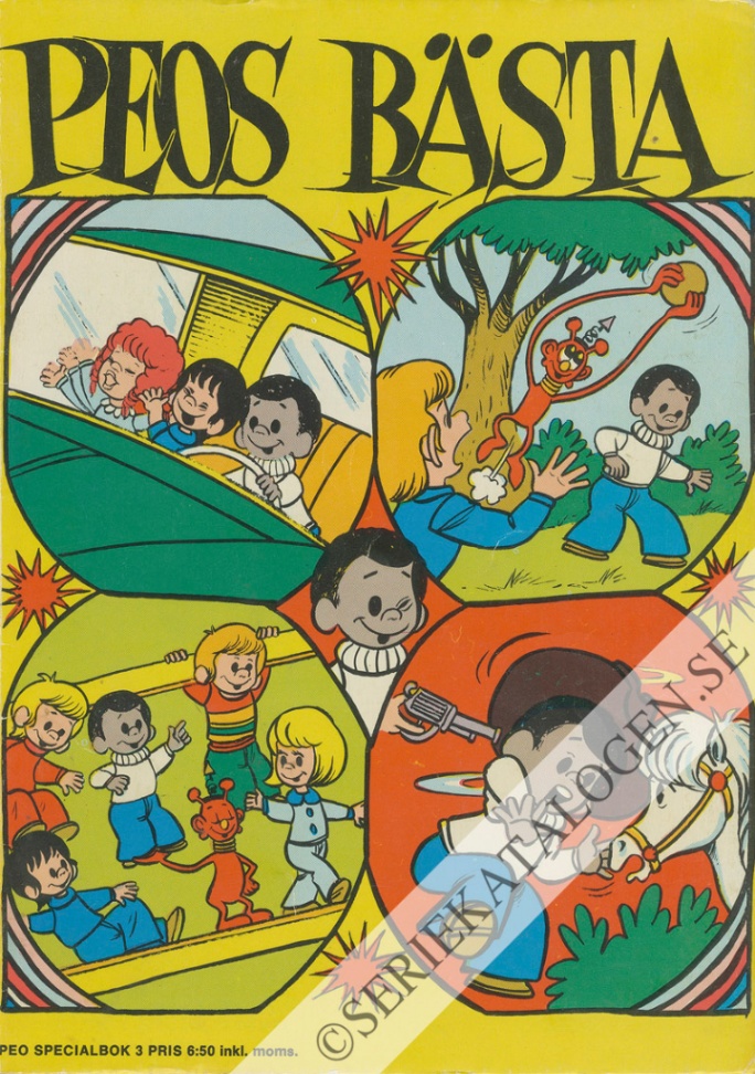Framsida på Peo specialbok Peos bästa (1975)