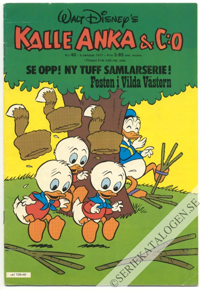 Framsida på Kalle Anka & C:o #40 (1977)