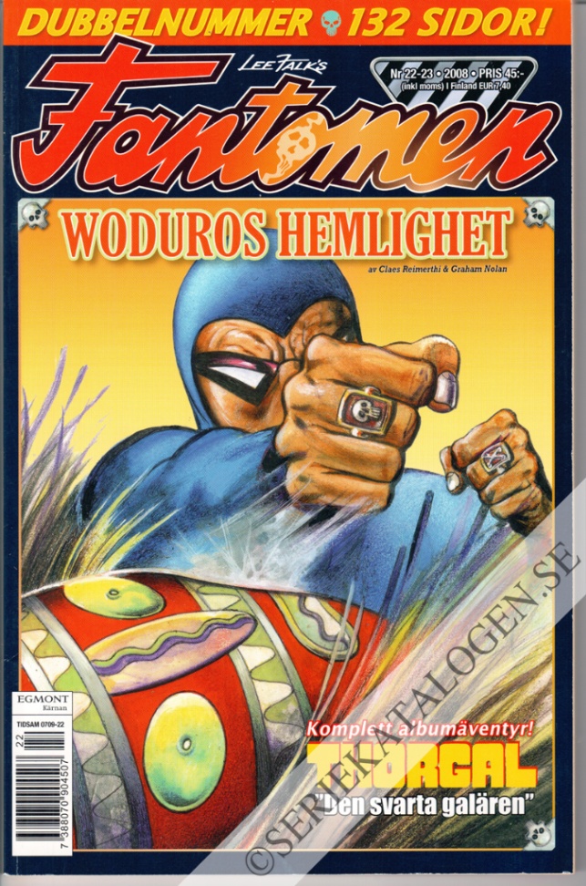 Framsida på Fantomen #22-23 (2008)