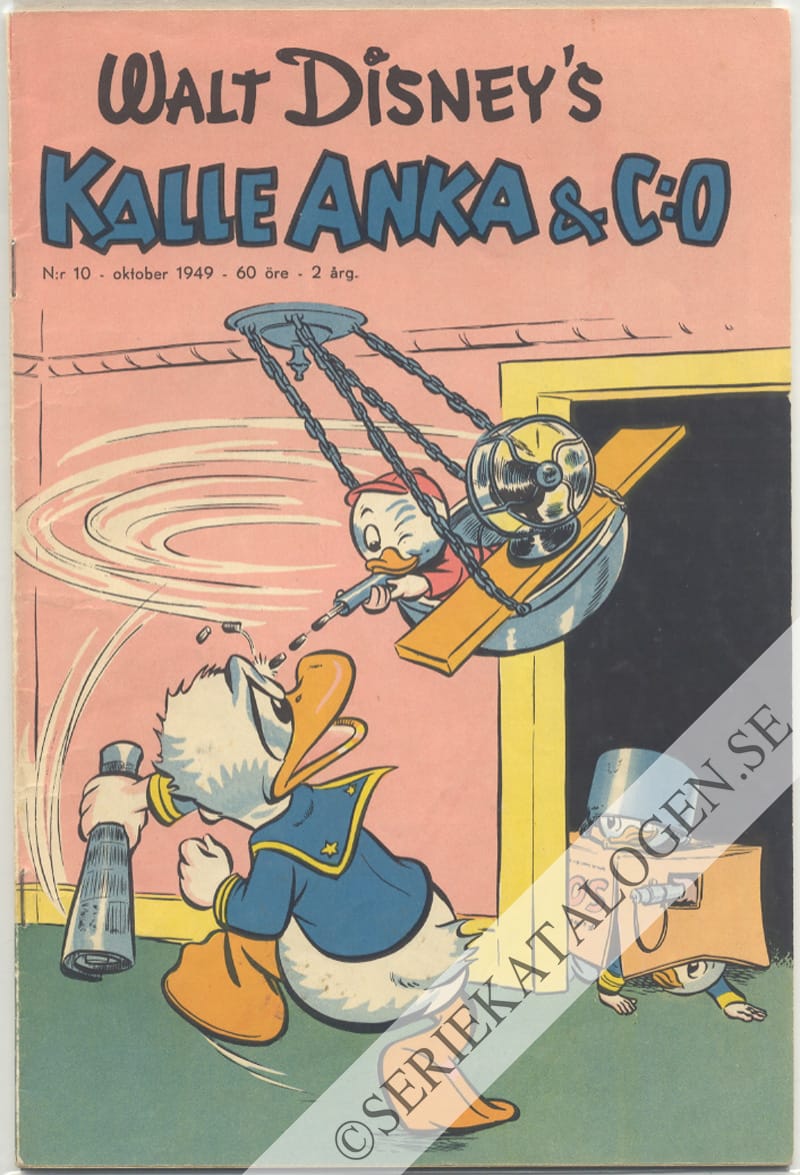 Framsida på Kalle Anka & C:o #10 (1949)