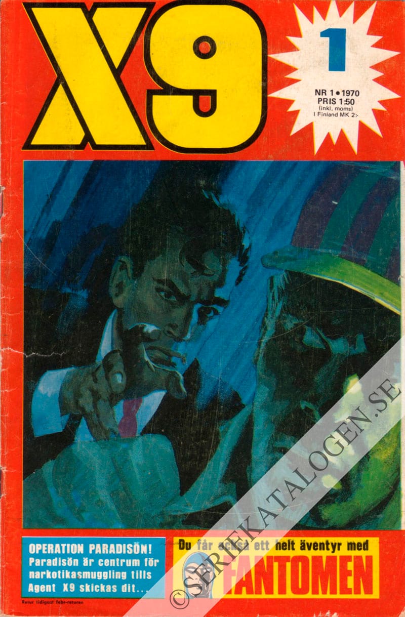 Framsida på X9 #1 (1970)