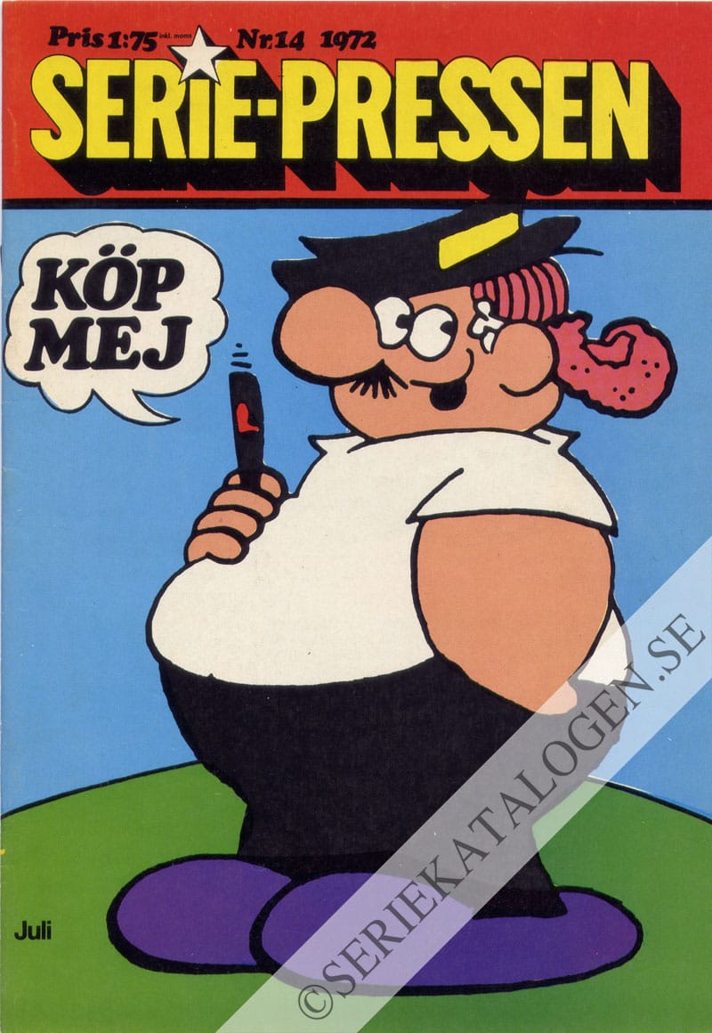 Framsida på Seriepressen #14 (1972)