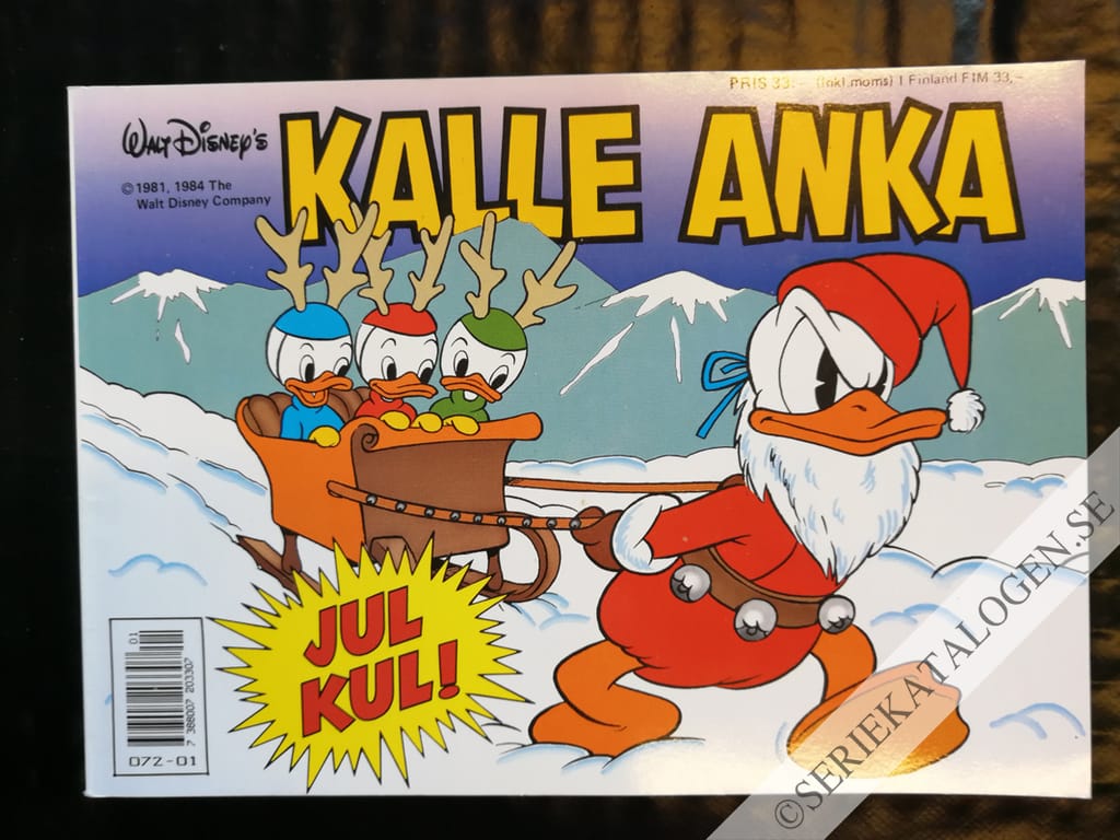 Framsida på Kalle Ankas julbok # (1989)