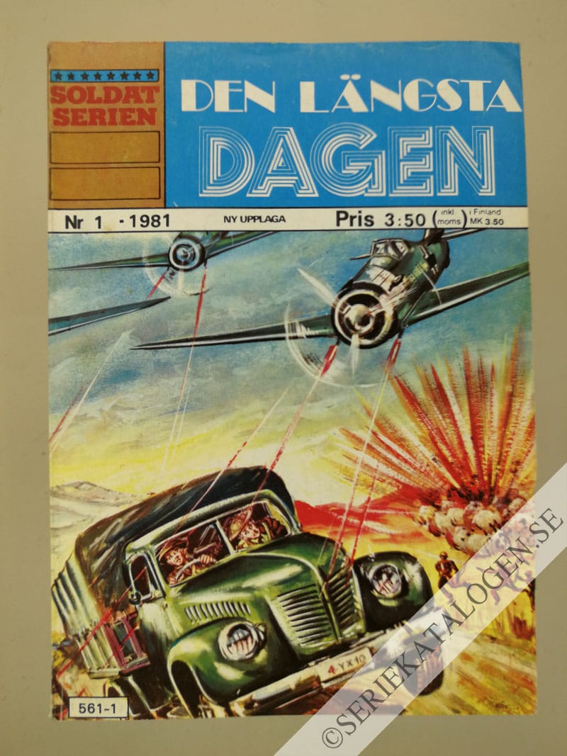 Framsida på Soldatserien #1 - Den längsta dagen (1981)