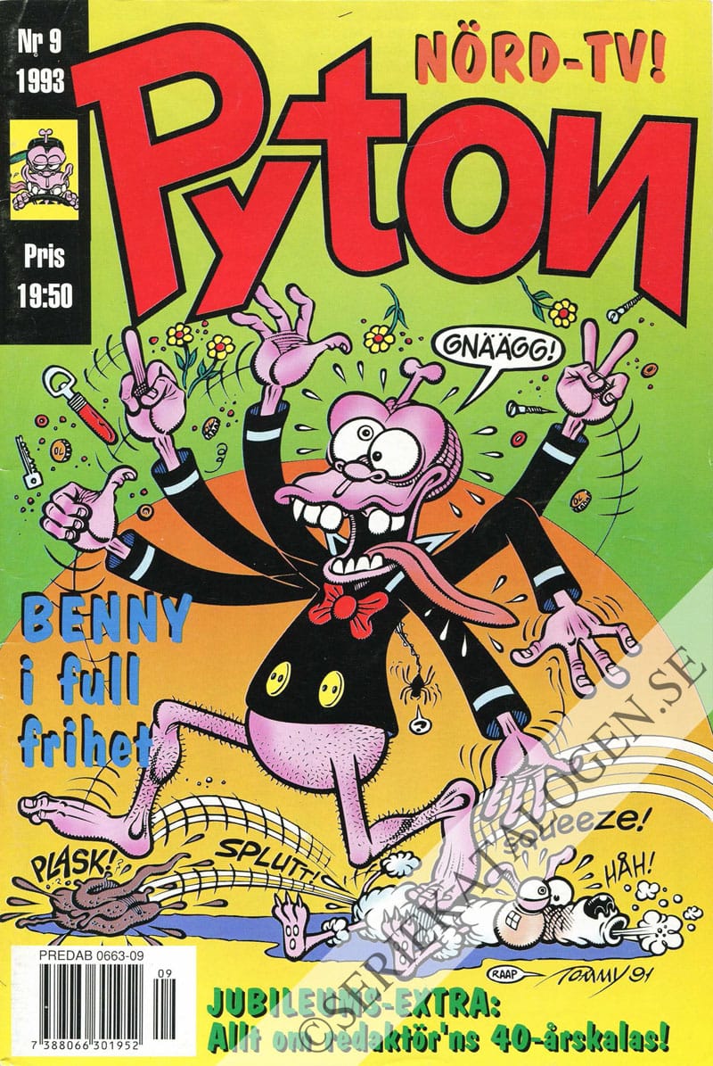 Framsida på Pyton #9 (1993)