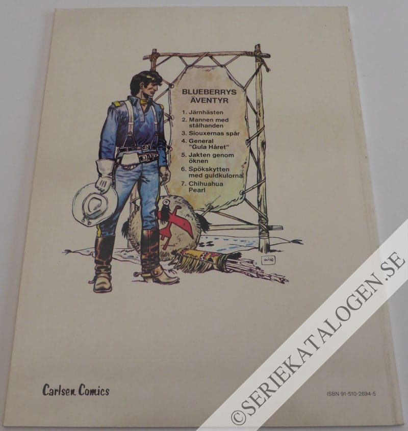 Baksida på Chihuahua Pearl (Guldskatten del 1) (1982)