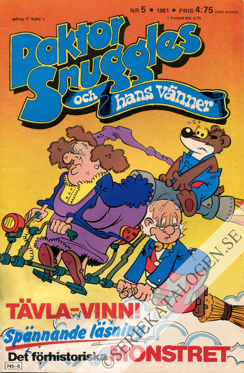 Framsida på Doktor Snuggles och hans vänner #5 (1981)