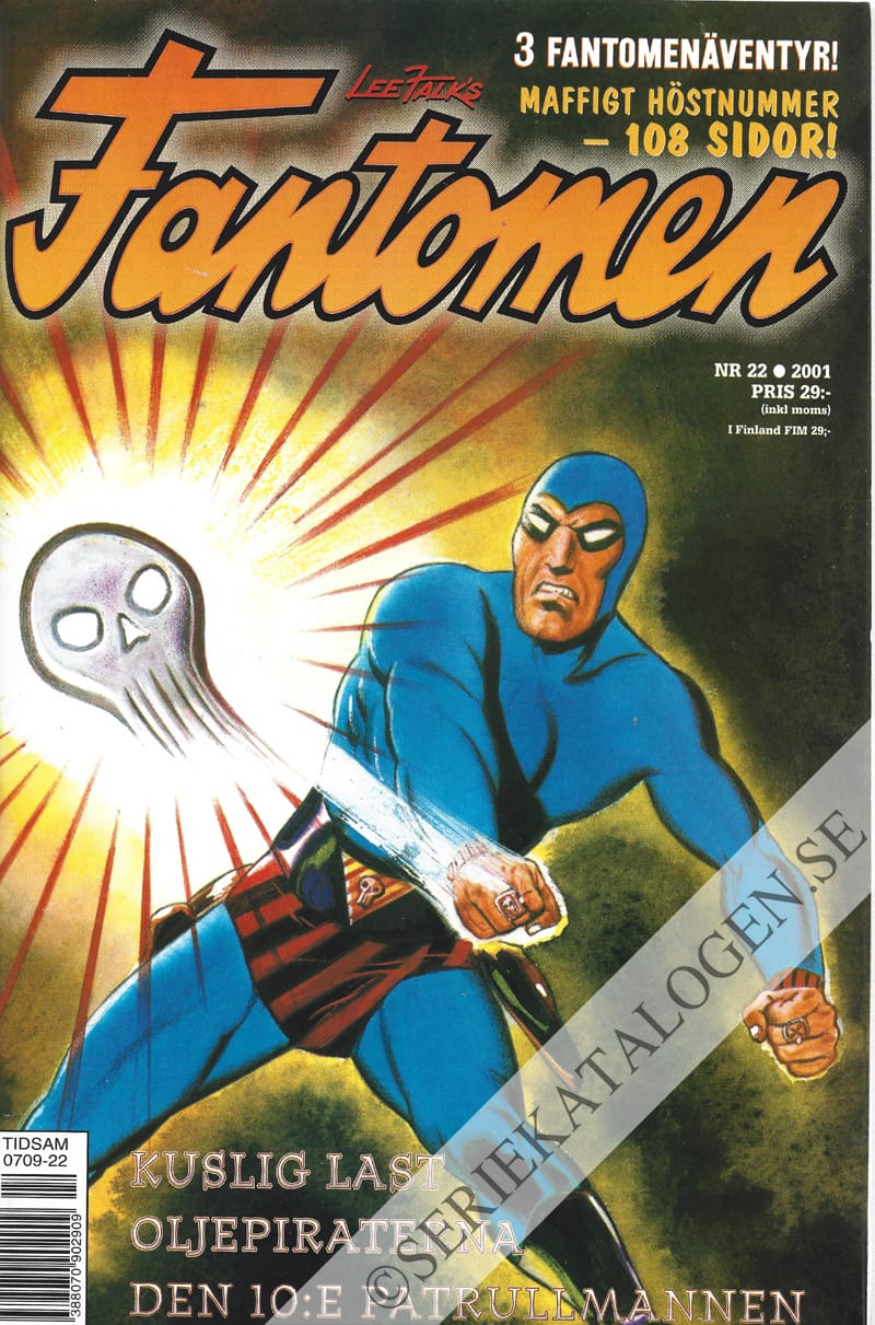 Framsida på Fantomen #22 (2001)