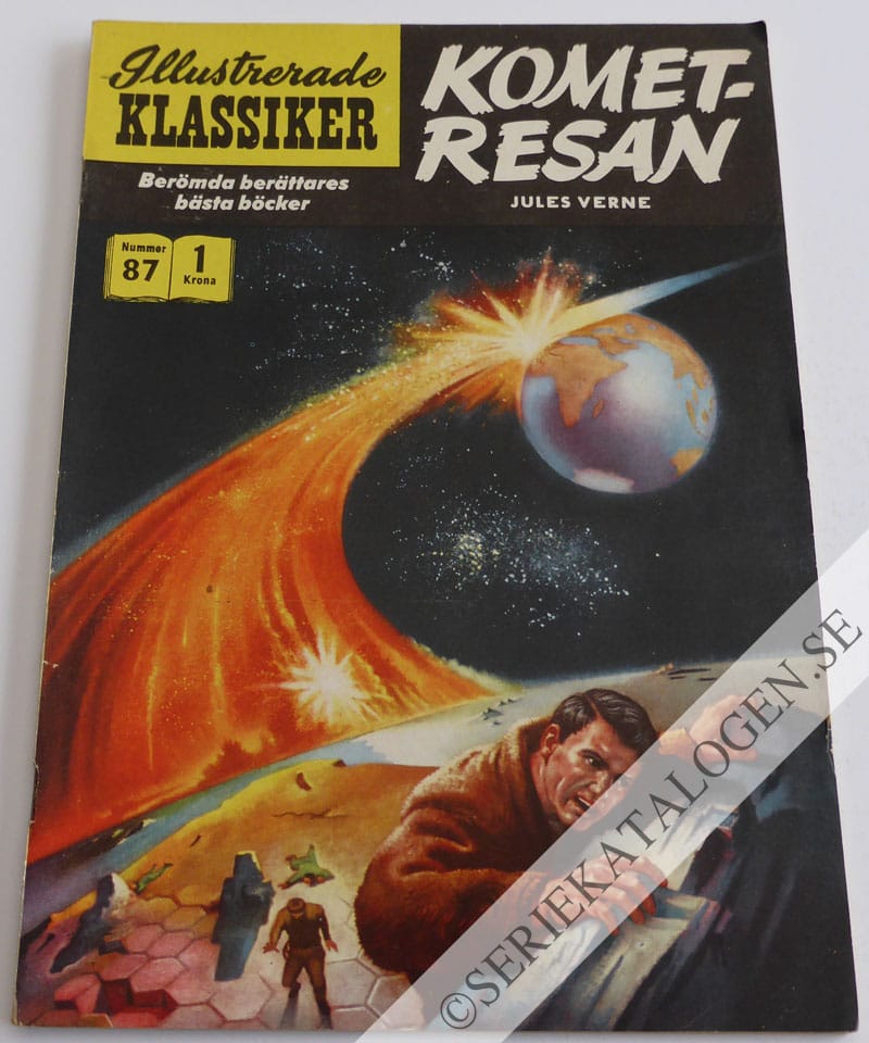 Framsida på Illustrerade Klassiker #87 - Kometresan (1959)