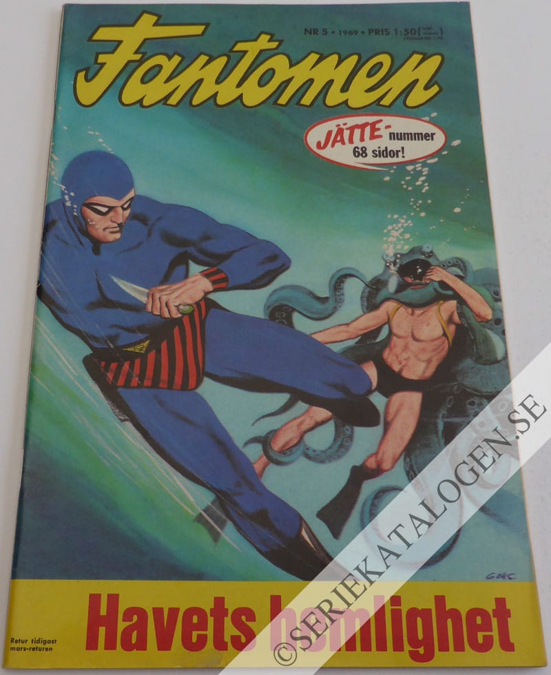 Framsida på Fantomen #5 (1969)