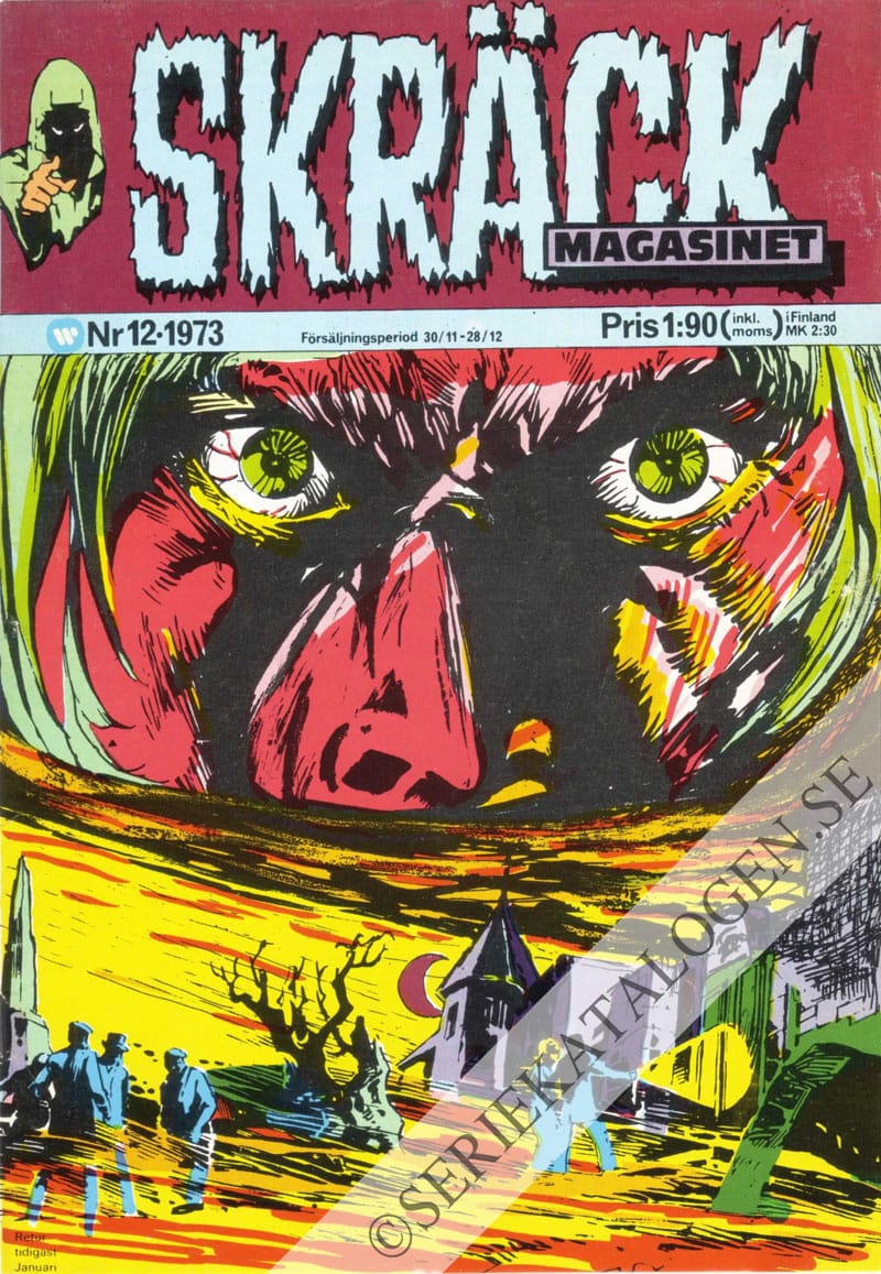 Framsida på Skräckmagasinet #12 (1973)