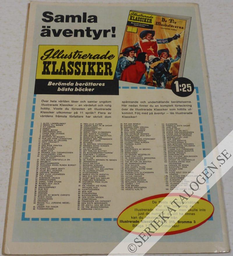 Baksida på Tarzan och den galna buffeln (1965)