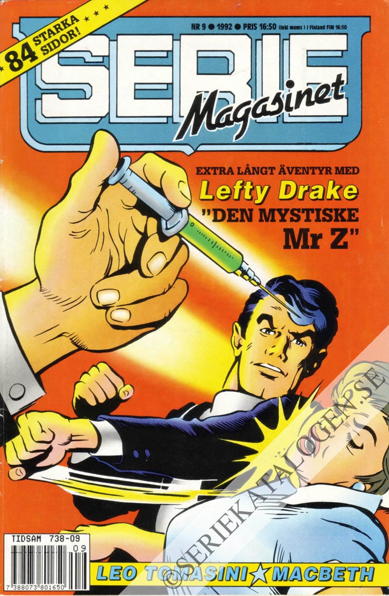 Framsida på Seriemagasinet #9 (1992)