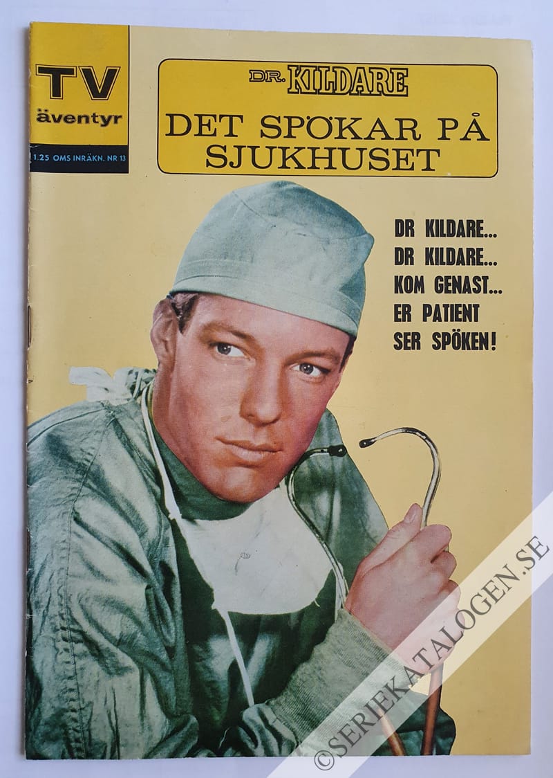Framsida på TV-äventyr Dr. Kildare: Det spökar på sjukhuset (1963)