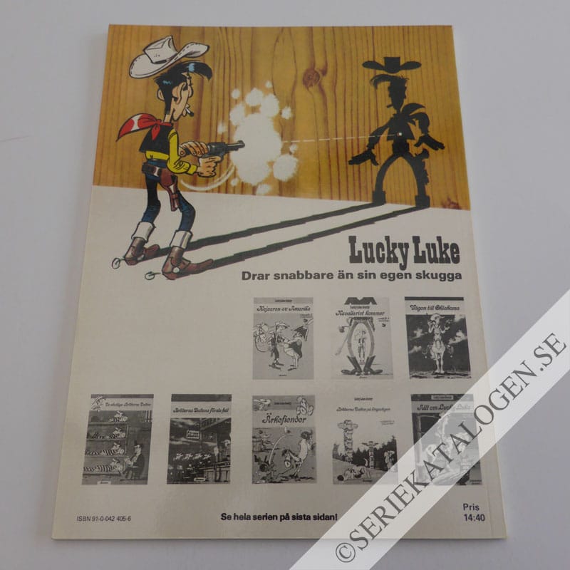 Baksida på Bröderna Dalton på krigsstigen (1978)