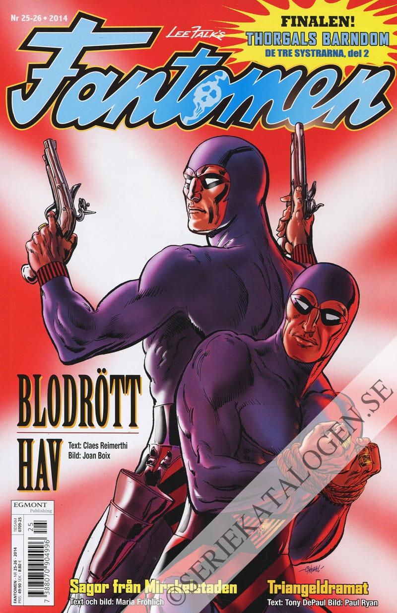 Framsida på Fantomen #25-26 (2014)