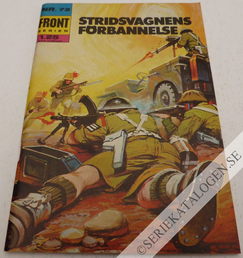 Framsida på Frontserien #72 - Stridsvagnens förbannelse (1970)